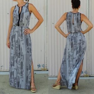 White House Black Market striped maxi dress size 0